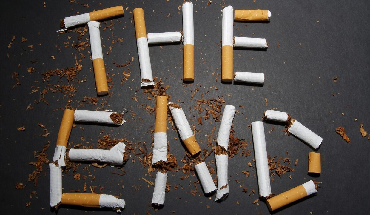 broken cigarettes and changes in the body when you quit smoking